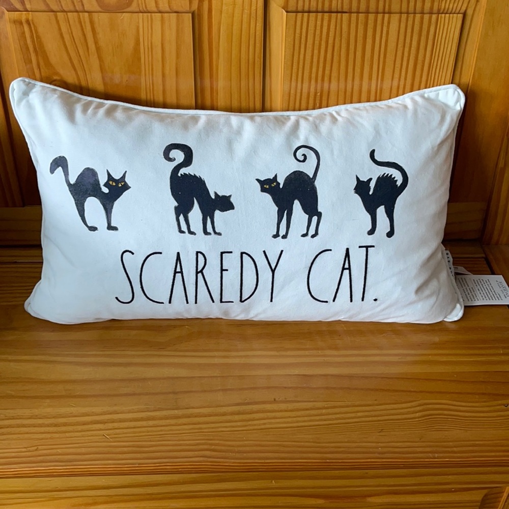 Rae Dunn - SCAREDY CAT - pillow